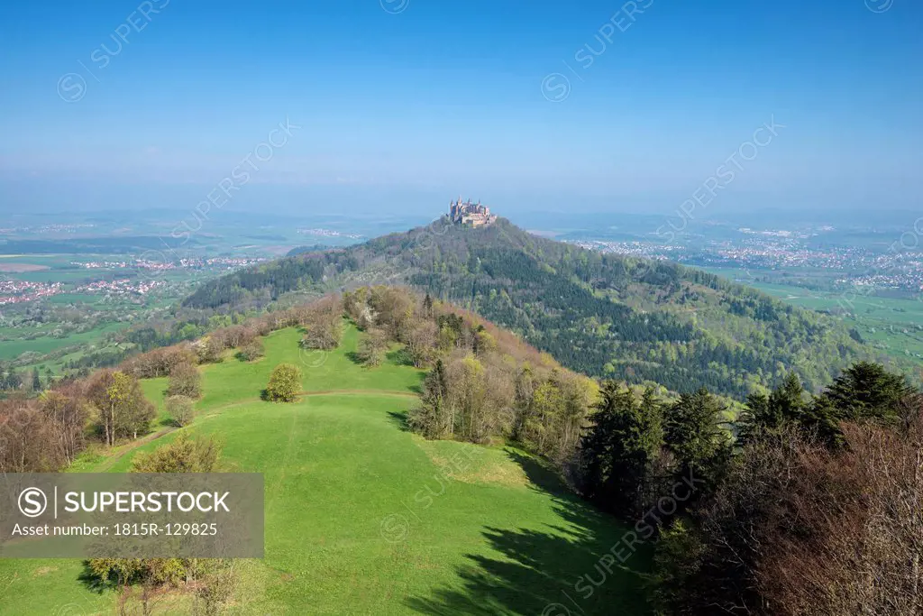 Germany, Baden Wuerttemberg, View of Hohenzollern Castle