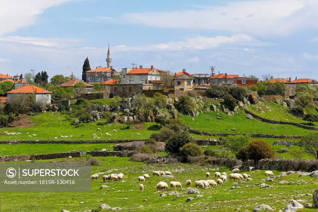 Turkey, View of Bektas village