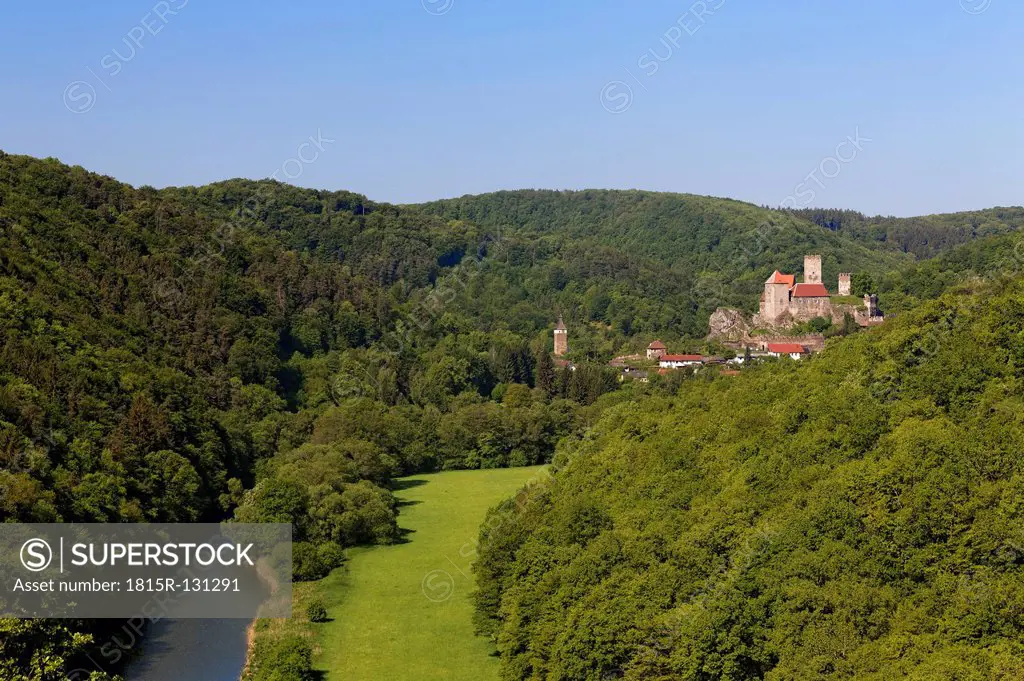 Austria, View of Hardegg Castle