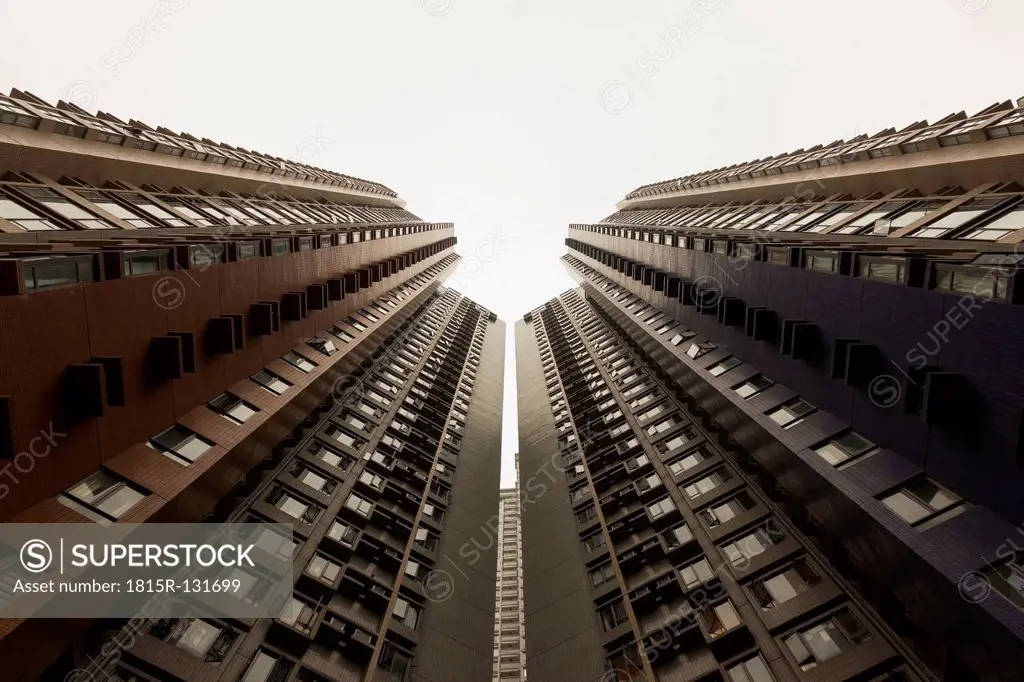China, Hong Kong, View of high rise at Sheung Wan