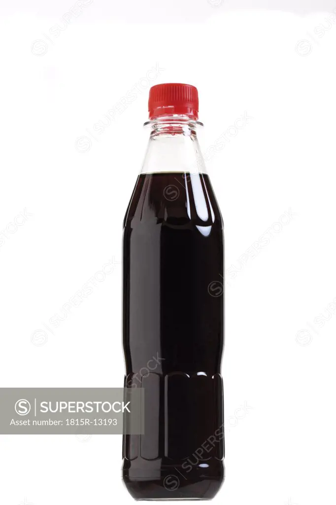 Bottle of brown liquid
