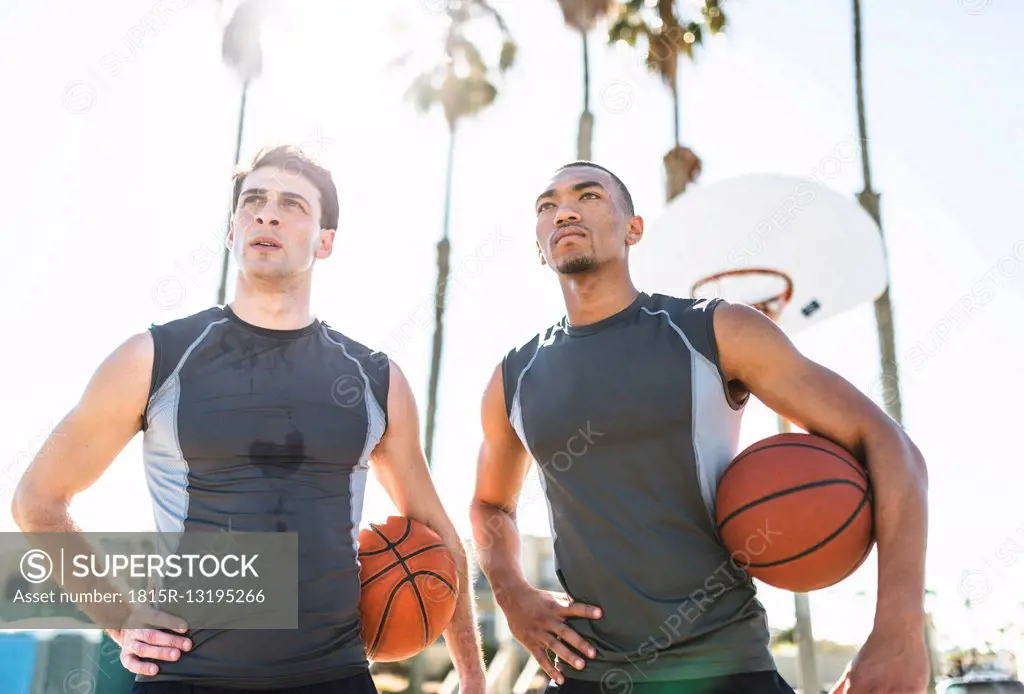 USA, Los Angeles, basketball training
