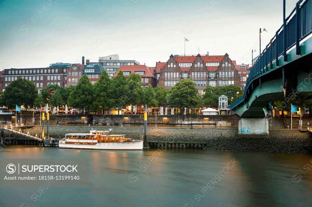 Germany, Bremen, on the River Weser, Schlachte