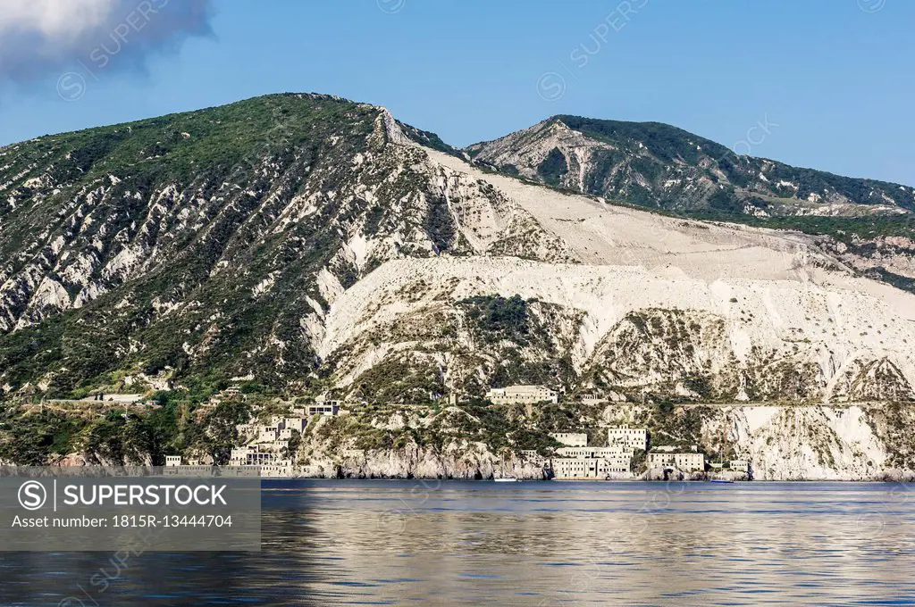 Italy, Sicily, Lipari, quarry, pumice stone