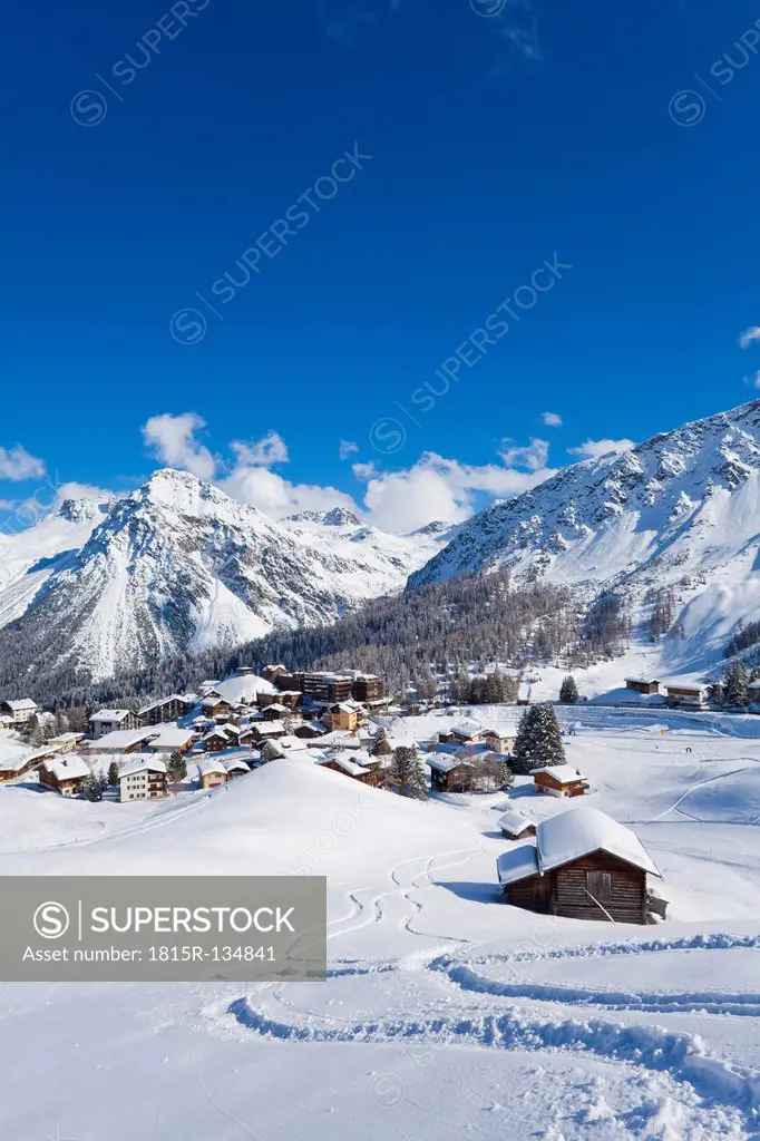 Switzerland, View of Graubunden