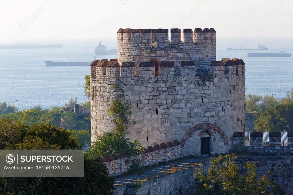 Turkey, Istanbul, View of Yedikule Fortress