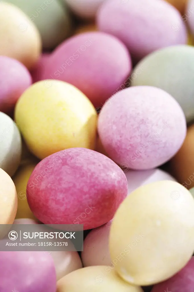 Sweet easter eggs, close-up