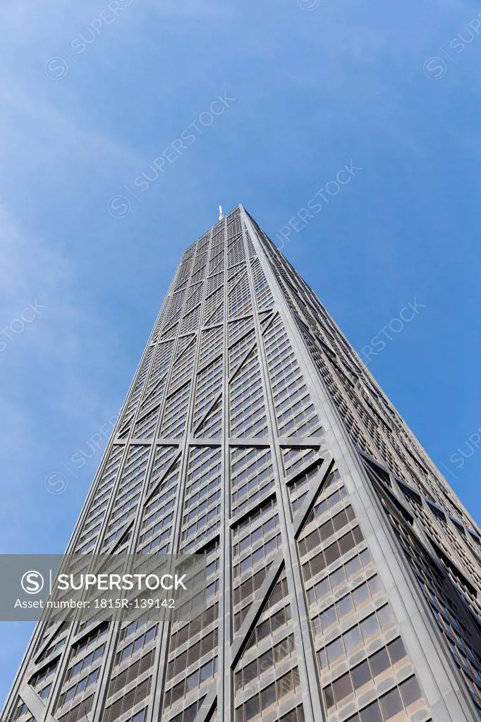 United States, Illinois, Chicago, View of Hancock Tower