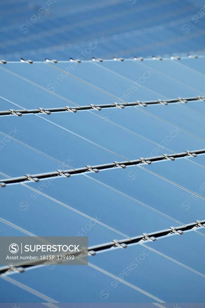 Germany, Bavaria, Solar panels, close up