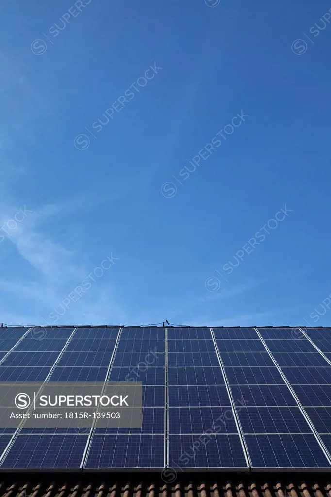 Germany, Bavaria, Solar panels on roof