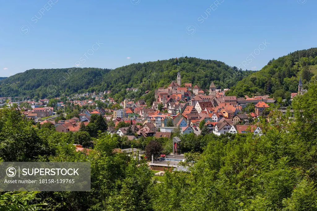 Germany, Baden Wuerttemberg, View of Horb am Neckar at Black Forest