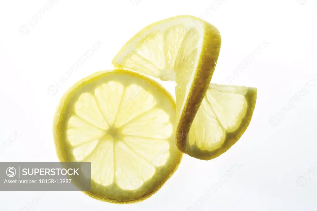 Lemon slices, close-up