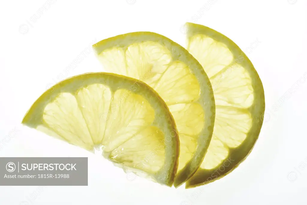 Lemon slices, close-up