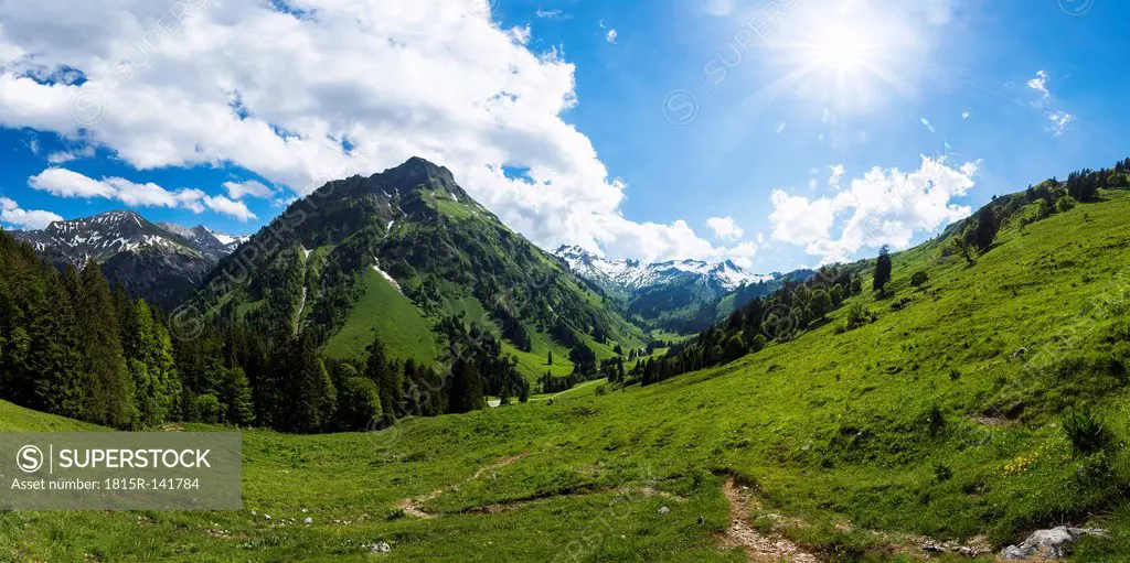 Germany, Bavaria, View of Allgaeu High Alps