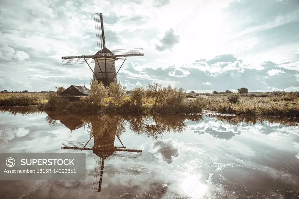 Netherlands, Kinderdijk, Kinderdijk wind mill
