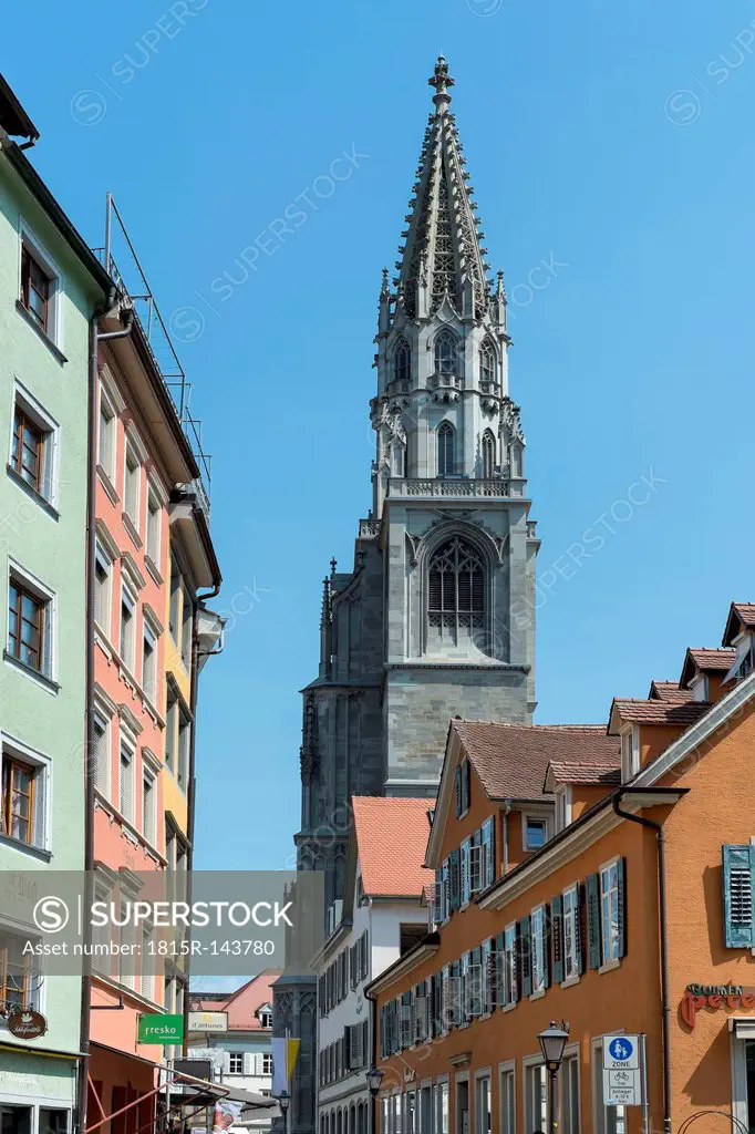 Germany, Baden Wuerttemberg, Constance, View of Muenster Tower