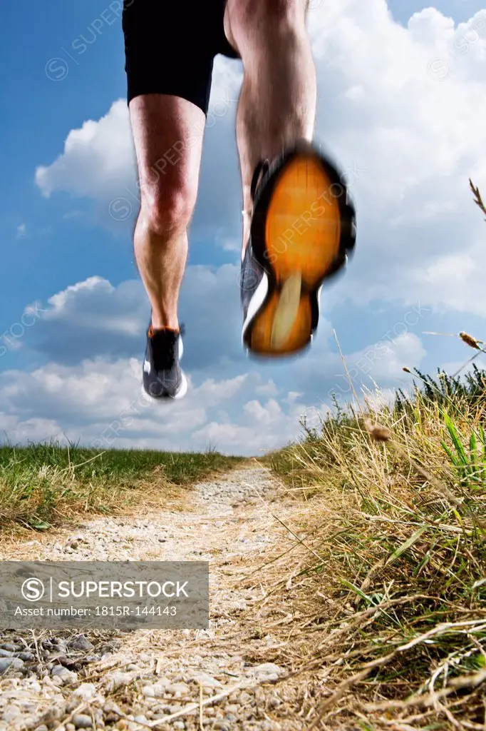 Germany, Bavaria, Mature Man jogging