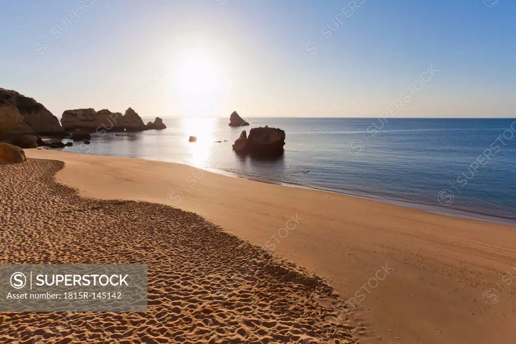 Portugal, Lagos, View of Dona Ana beach