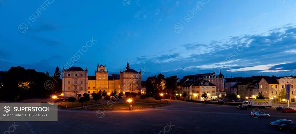 Germany, Bavaria, Coburg, View of Ehrenburg Palace and park
