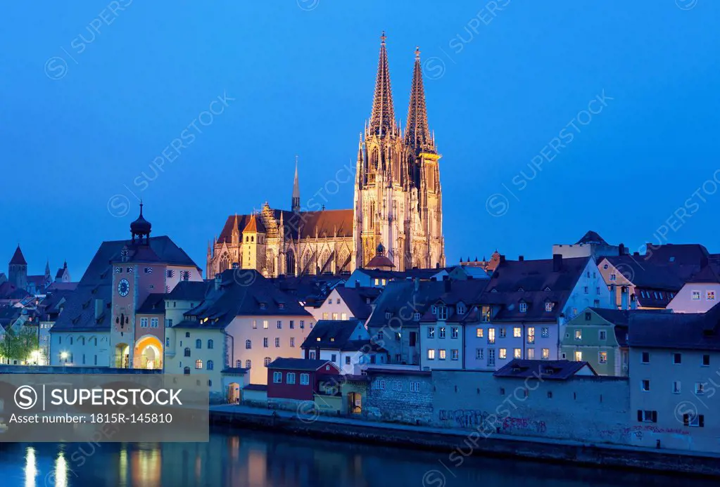 Germany, Bavaria, Regensburg, townscape