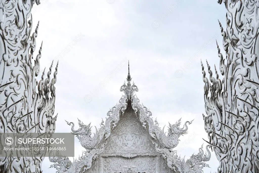 Thailand, Chiang Rai, Wat Rong Khun, buddhist temple