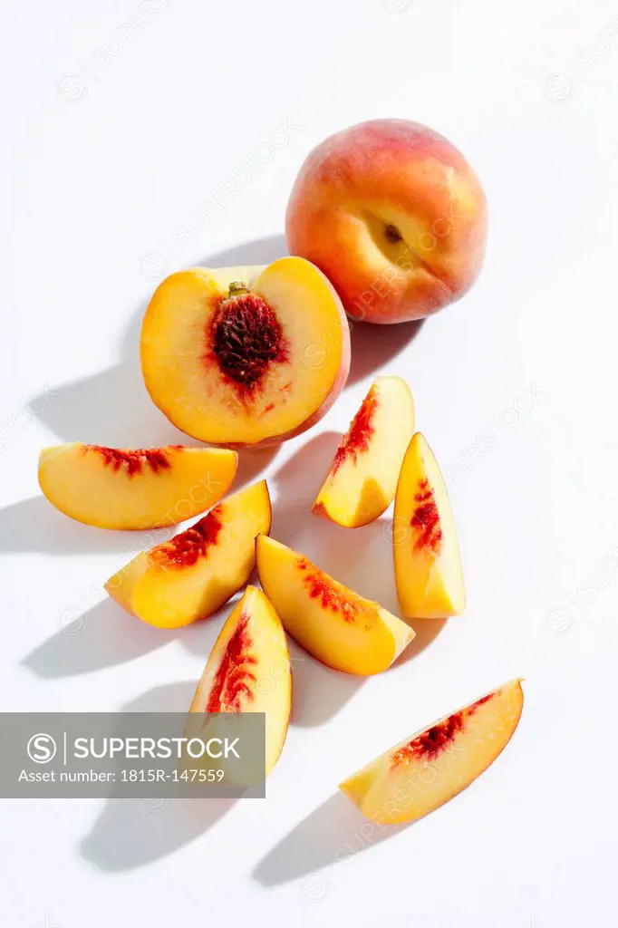 Peach with slices