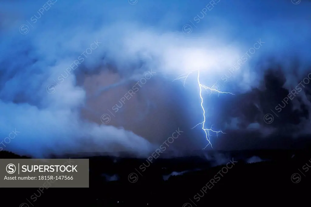 Germany, North Rhine-Westphalia, Windeck, Thunder-storm