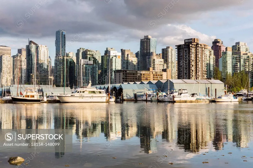 Canada, British Columbia, Vancouver, Boats in marina