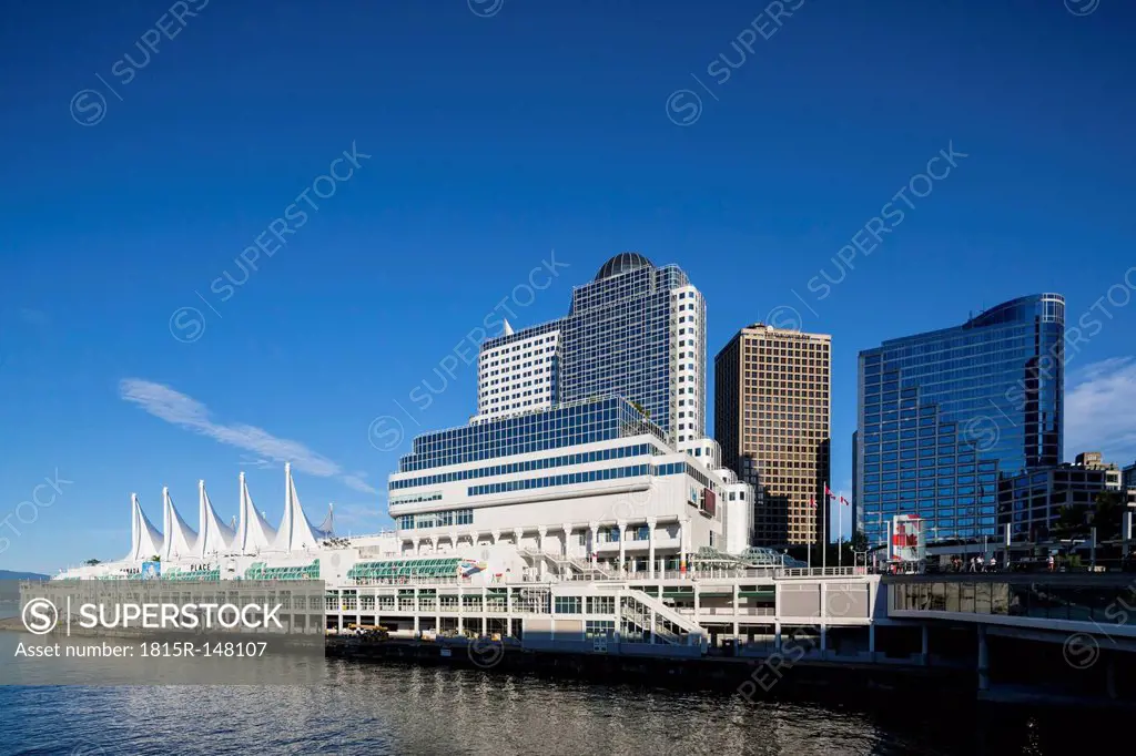 Canada, British Columbia, Vancouver, Skyscrapers at Canada Place