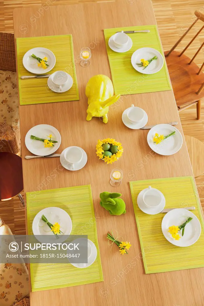 Laid Easter table