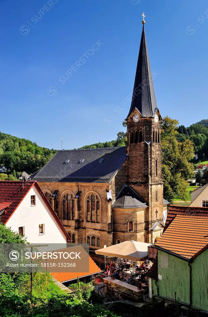 Germany, Saxony, Stadt Wehlen, Parish church