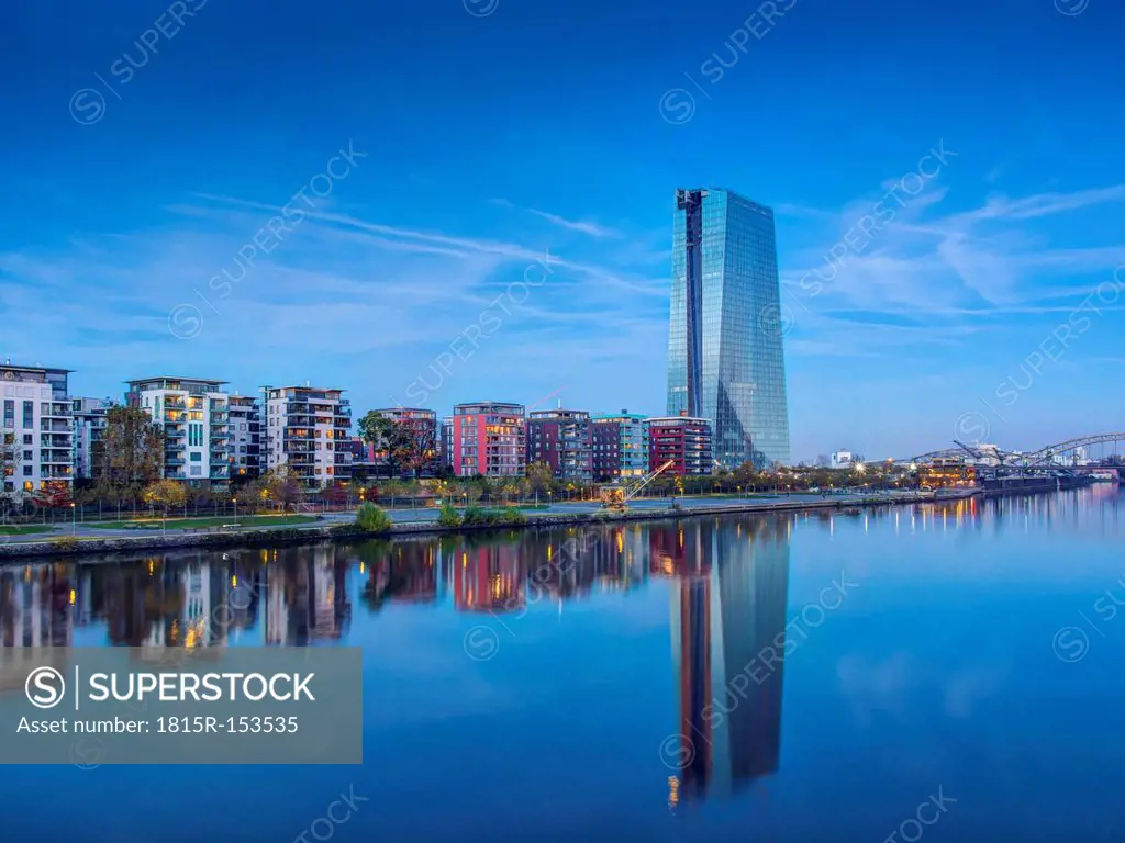 Germany, Hesse, Frankfurt, New European Central Bank building