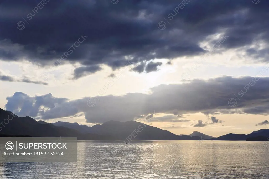 Canada, British, Columbia, Vancouver Island, Inside Passage - Port Hardy, Prince Rupert, sunset