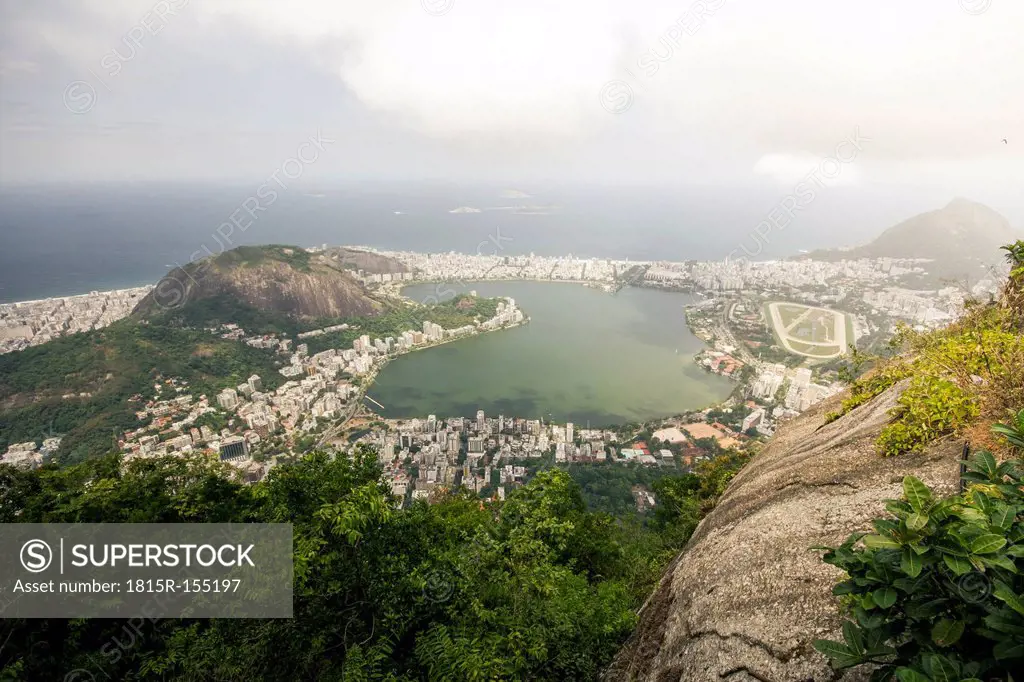 Brazil, Rio de Janeiro, Corcovado, View of the city