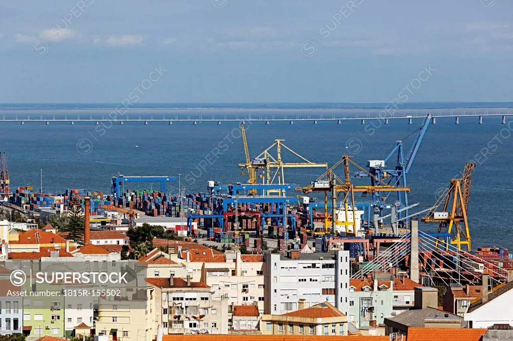 Portugal, Lisbon, Alfama, view to docks