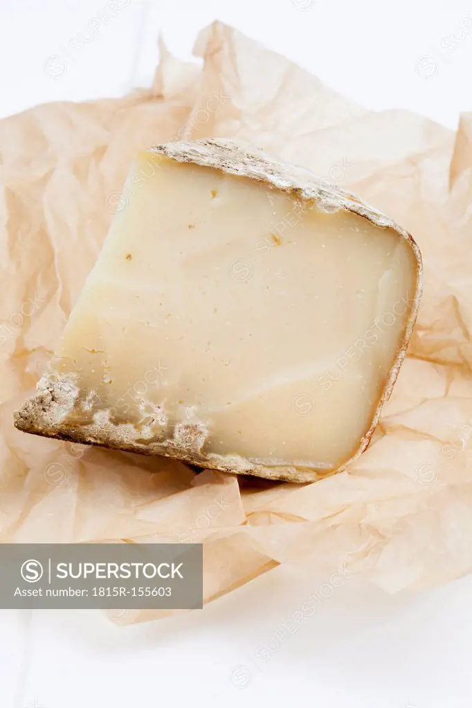 French ewe's cheese and greaseproof paper