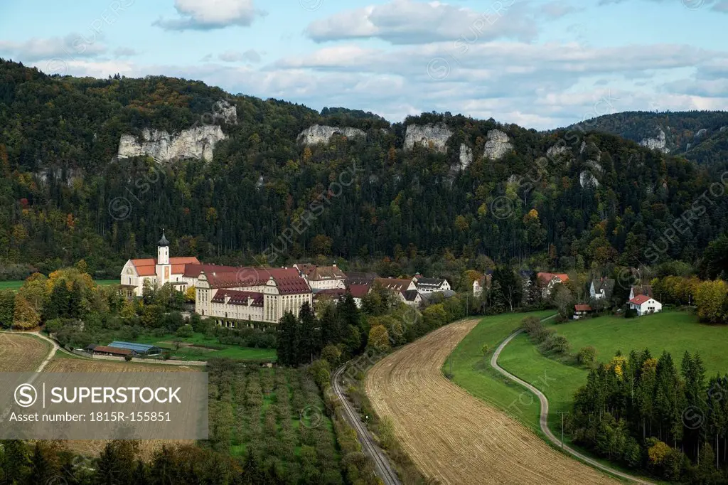 Germany, Baden-Wuerttemberg, Tuttlingen, Beuron Archabbey, Upper Danube Valley