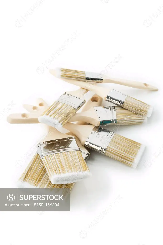 Pile of paint brushes