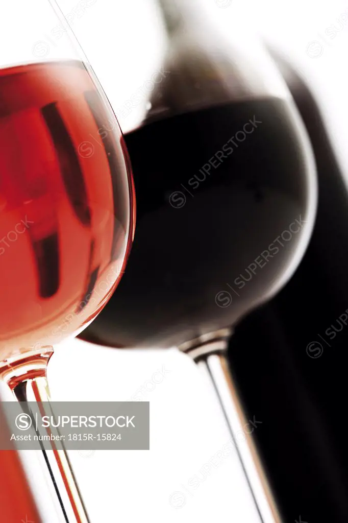 Glasses of wine, close-up