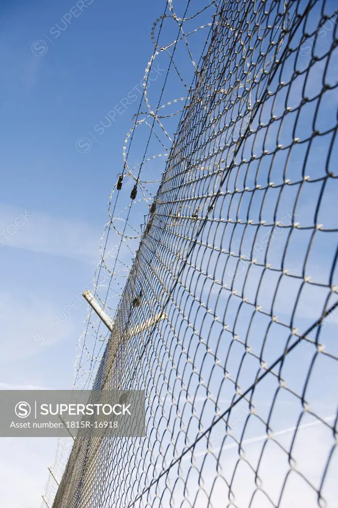 Protection fence. close-up