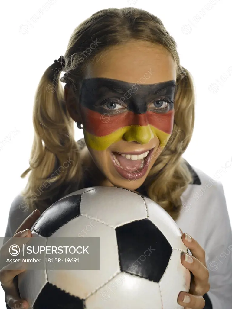 German female soccer fan