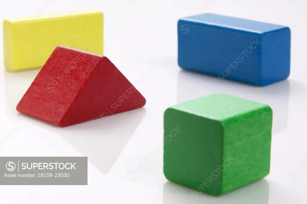 Coloured building blocks