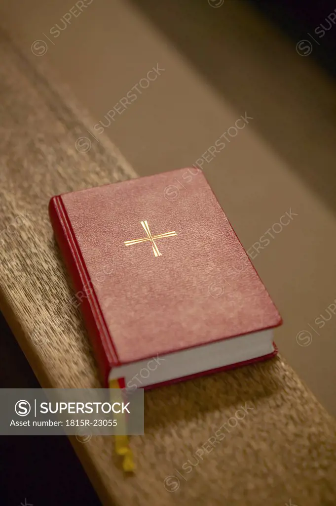 Bible on bench