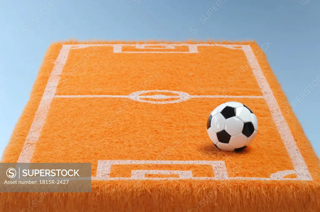 Orange soccer field, doormat