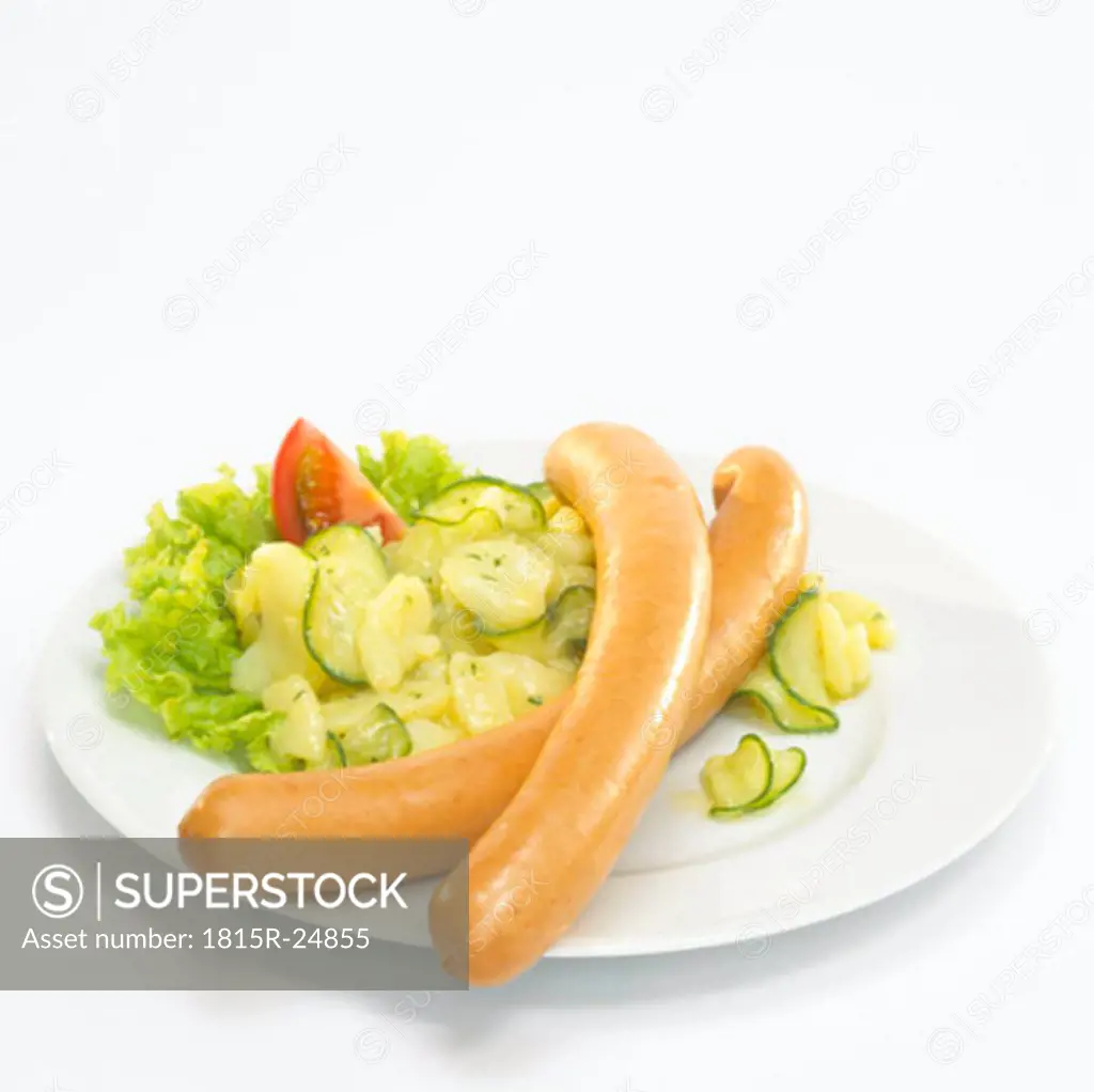 Wiener with potato salad
