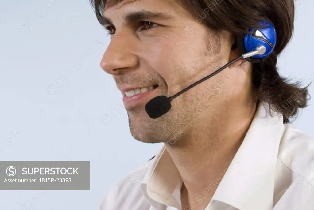 Man with headset