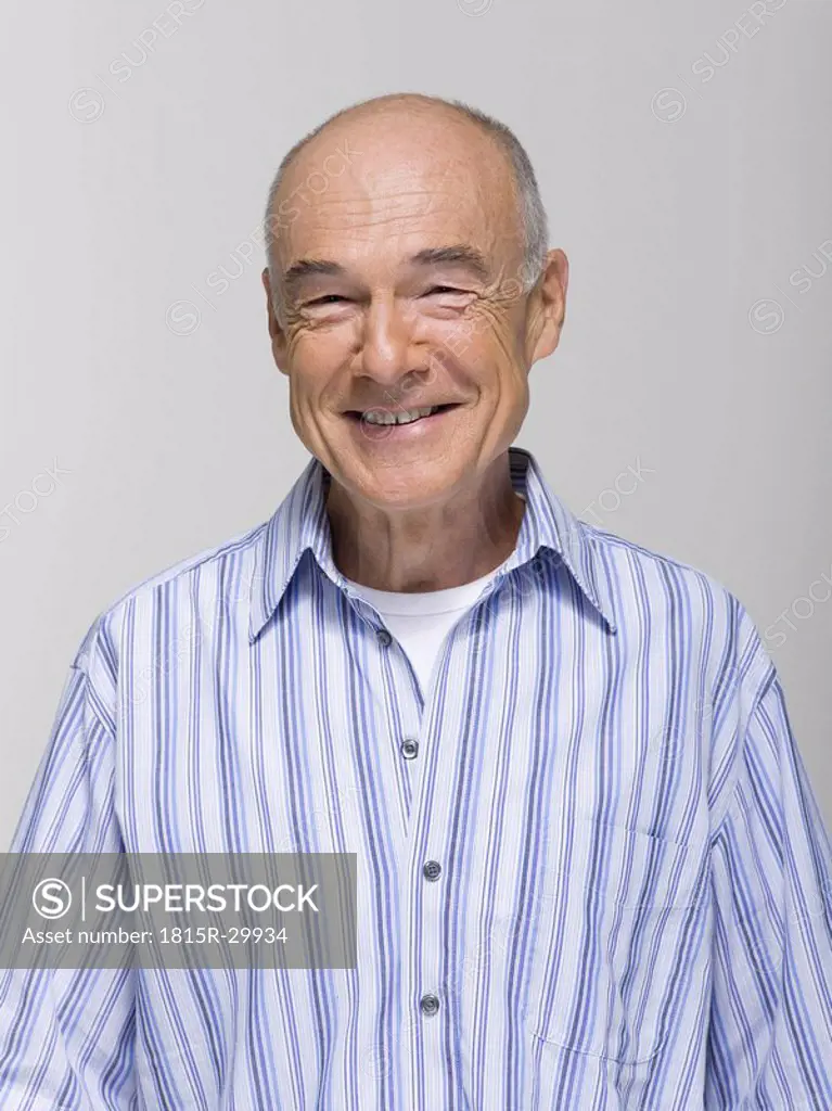 Senior man, portrait, smiling
