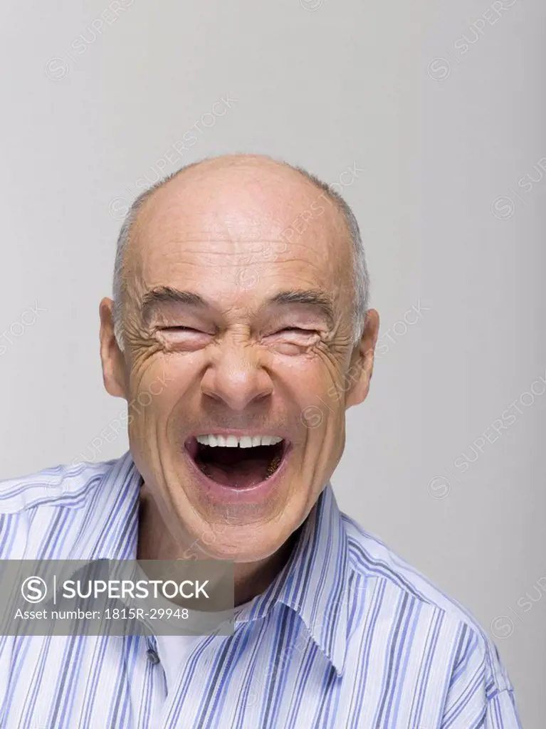 Portrait of a senior man, laughing