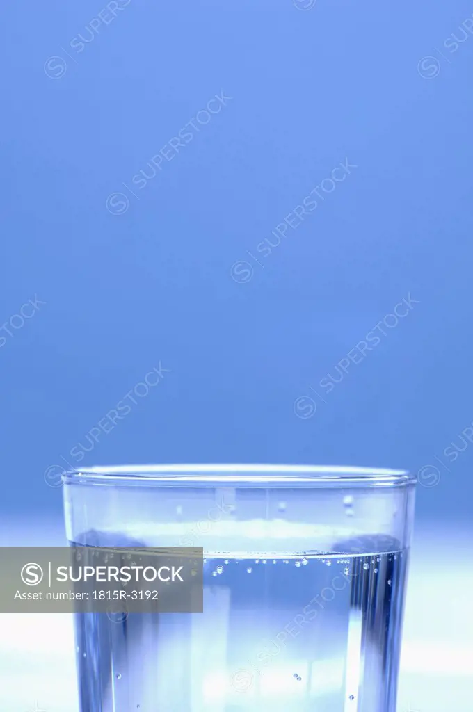 Glass of water, close-up