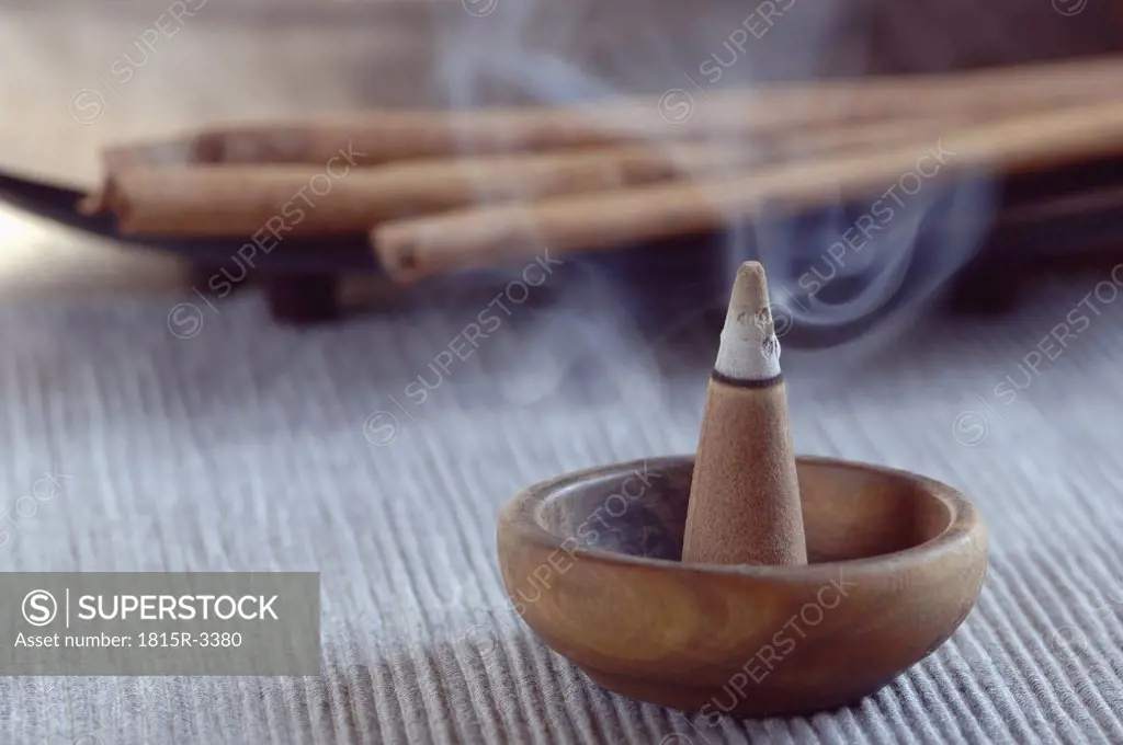 Cone of incense, close-up